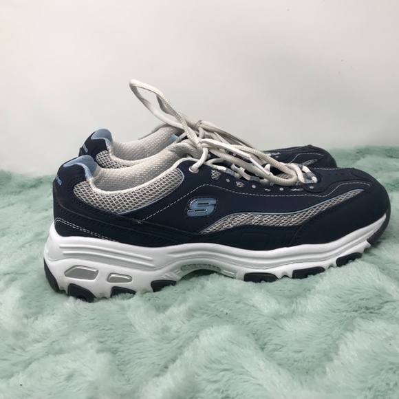 SALE! SKECHERS Sport D’lites Blue Sneaker Size 9.5 - Picture 4 of 8